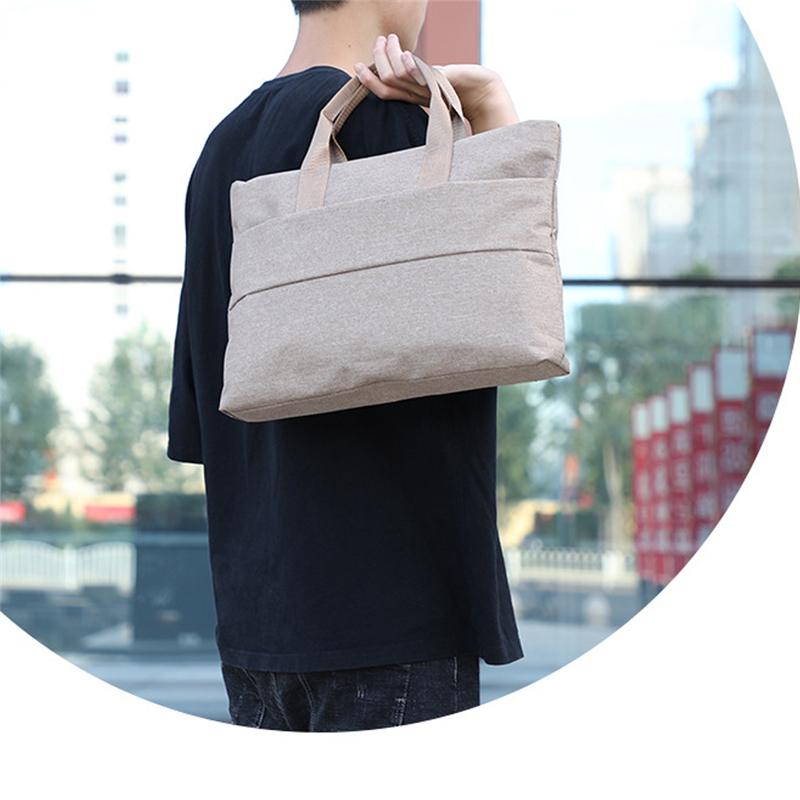 

Laptop Sleeve Bag Portable Waterproof Shockproof Briefcase Notebook Computer Tablet Bag Handbag High Quality Soild Color Bags, Black