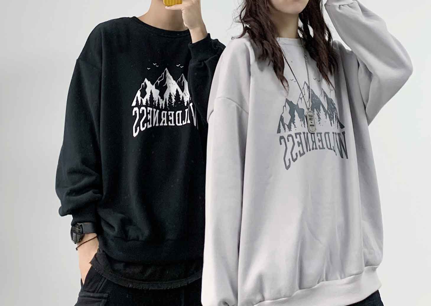 

2021SS Stylist Mens Hoodies Fashion Pullover Hoodies Casual long Sleeve Tops Women Clothing Black and Gray Size -XL