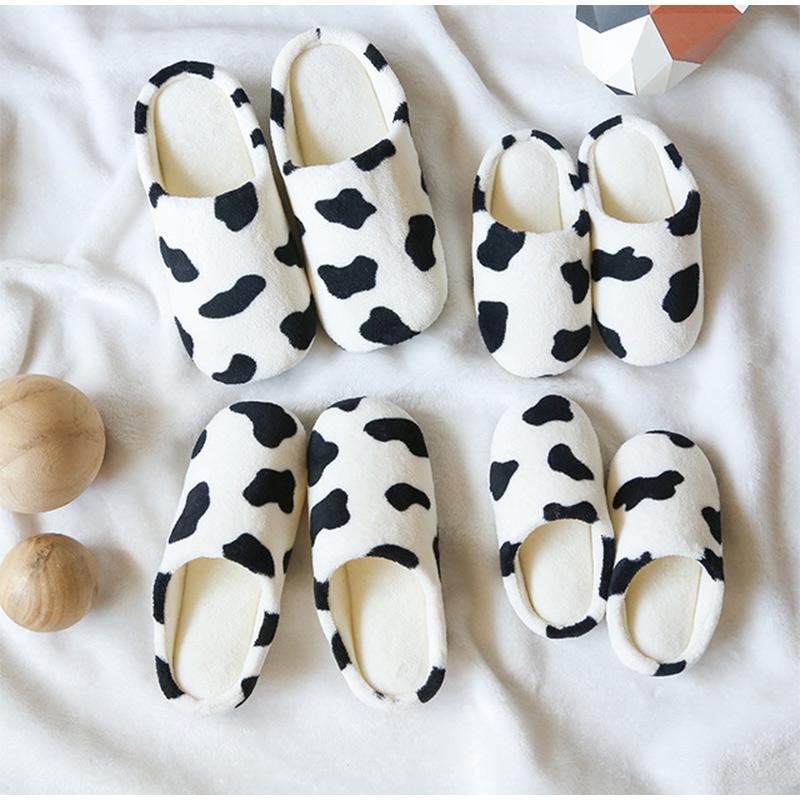 

Female Men 2020 Indoor Slippers Women House Plush Soft Cute Lovers Slippers Shoes Non-slip Floor Home Slipper Slides for Bedroom, Black and white