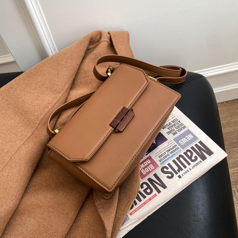 

Texture Temperament Goddess Simple Package 2021 Popular New Fashion Shoulder Bag Messenger Bag Korean Version, Black