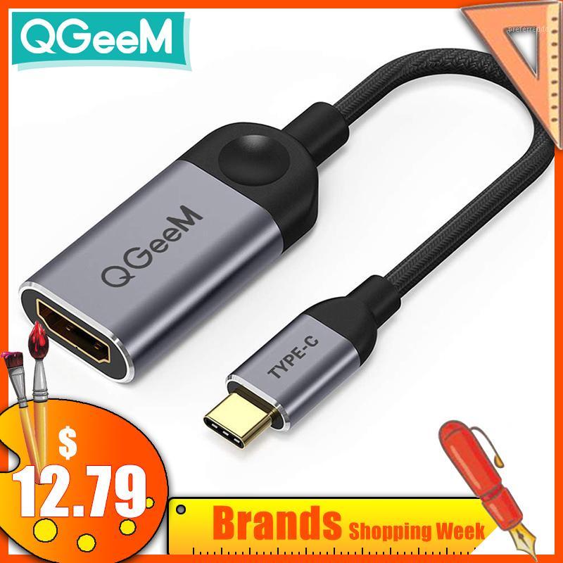 

QGeeM USB C to Cable Adapter 4K Type-c to Converter for huawei mate 20 macBook pro 2020 galaxy S9 USB-C1
