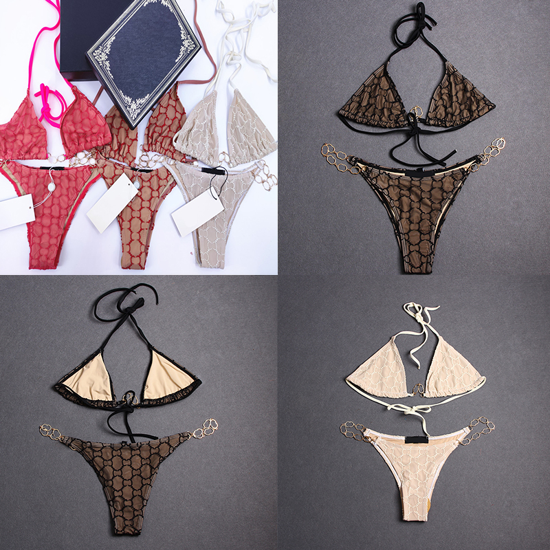 

Trendy Mesh Embroidery Swimsuit Swimwear Women Designer Bathing Suit Summer Holiday Beachwear 2 Piece Set