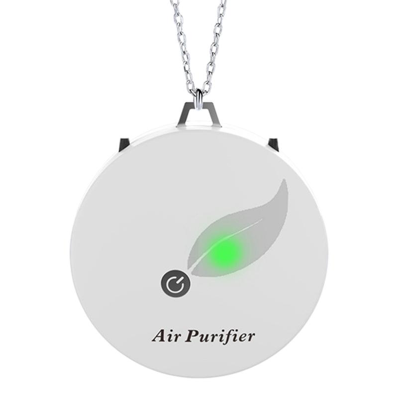 

Air Purifier Household Negative Ion Air Purifier, Portable Necklace, for Adults and Children White