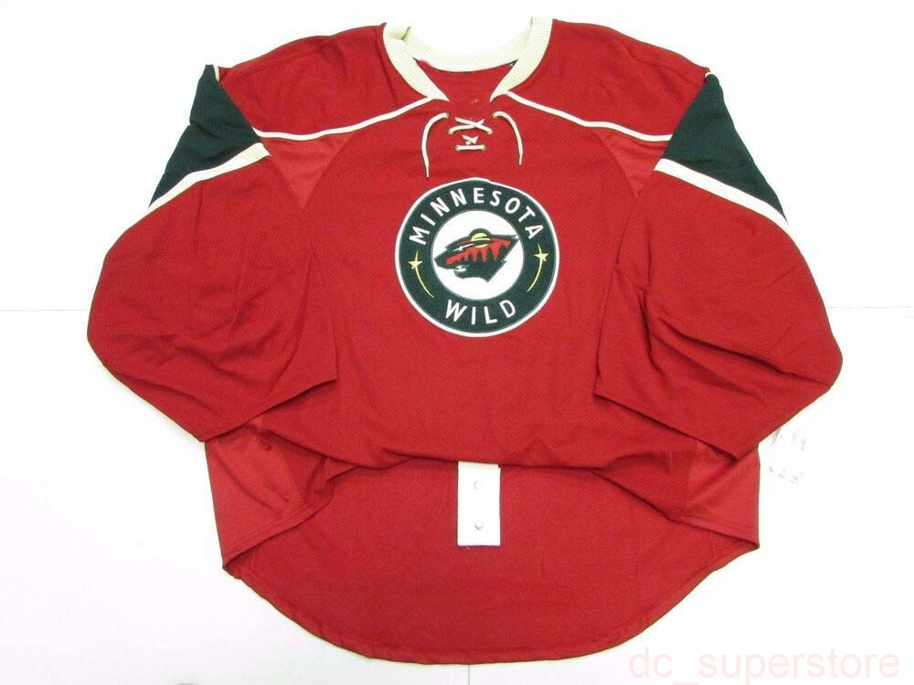 

CHEAP CUSTOM MINNESOTA WILD HOME JERSEY  STITCH ADD ANY NAME NUMBER, Red