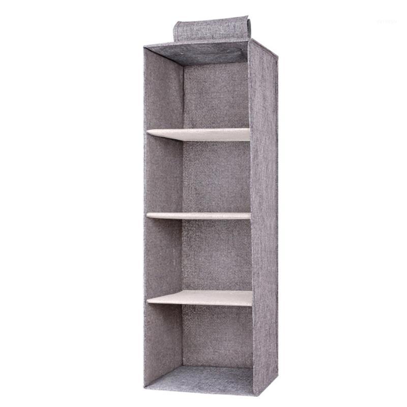 

Cotton Linen Washable Hanging Wardrobe PP Board Storage Box Shelf Container Closet Clothes Organizer Waterproof Moisture-proof1, Drawer 1pc