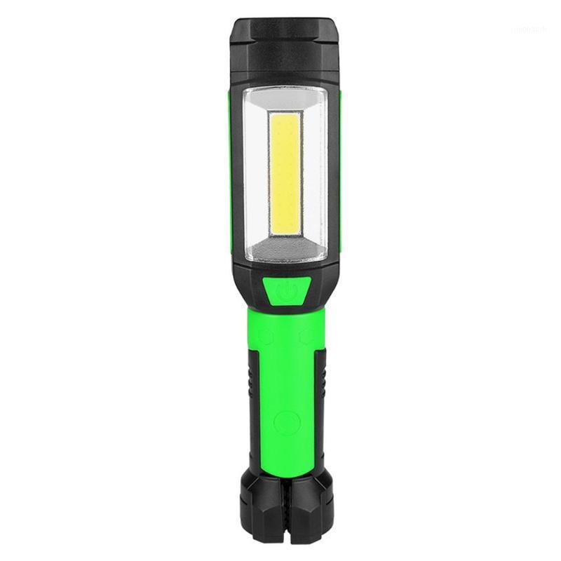 

Multifunctional white adjustable COB LED work light glare lighting magnetic rotating hook battery power supply #4M271
