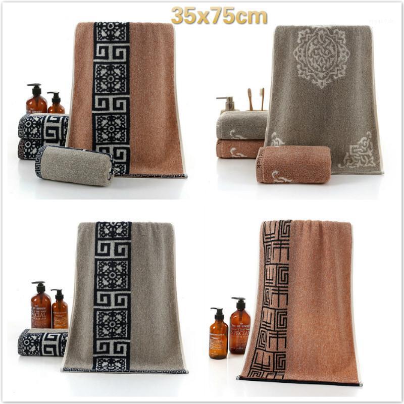 

Adult Men's High Quality Cotton Retro Soft Washcloth Travel Hotel Portable Towel Beach Sun Bath Gym Running Sweat Towel Toallas1, Transparent