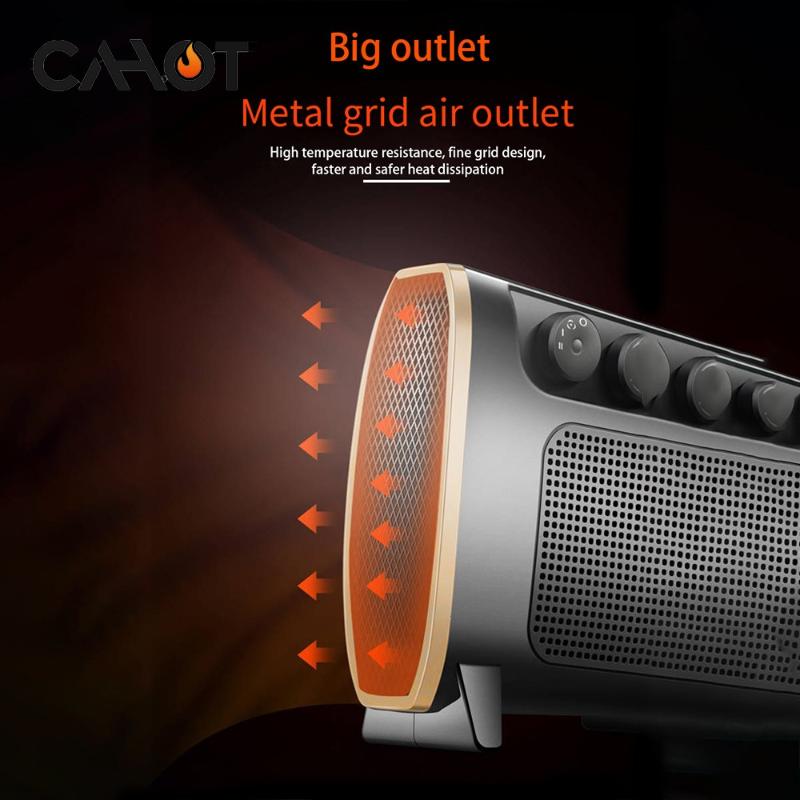 

CAHOT Portable Office Fan Heater Mini Electric Infrared Heater Electric Home Air Warmer Silent convector Handy