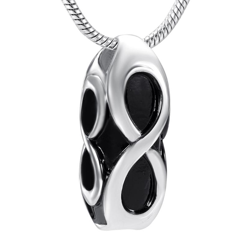 

IJD9930 Eternity Keepsake Stainless Steel Infinity Love Cremation Pendant & Jewelry Keepsake Memorial Urn Necklace for Ashes