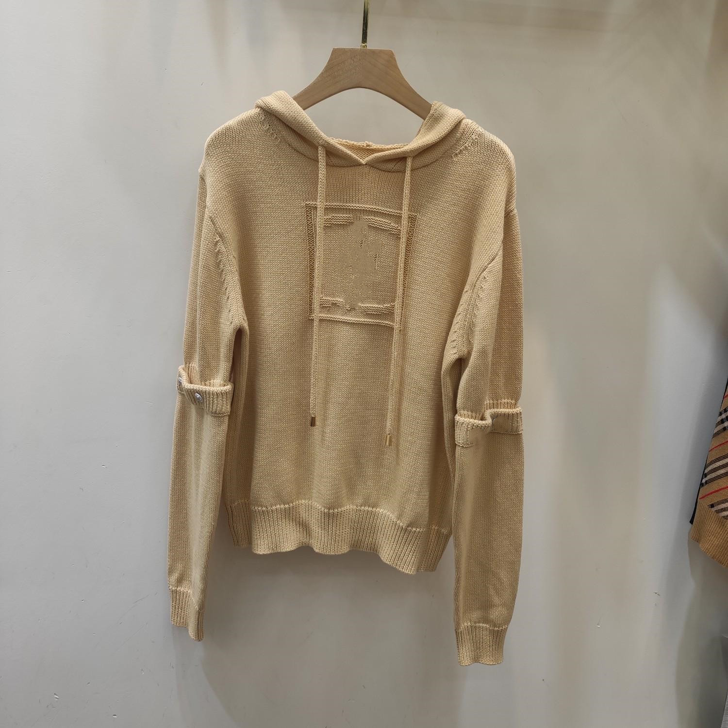 Milan Runway Sweater 2020 Long Sleeves Hooded Women's Sweaters High End Jacquard Pullovers Women Designer Sweater 0921-3