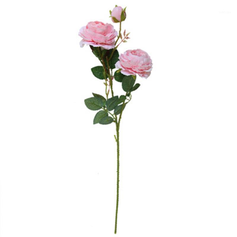 

10Pcs Rose Peony Artificial Flower Fresh Western European Style Home Decoration Wedding Wall Wedding Flowers Decoration1, Pink