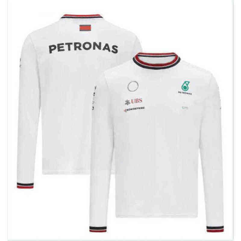 Petronas Sweatshirts Mens t Shirts Luxury Brand Mercedes F1 Formula One Racing Women Casual Long Sleeve T-shirts Benz Lewis Hamilton Team Work Cl