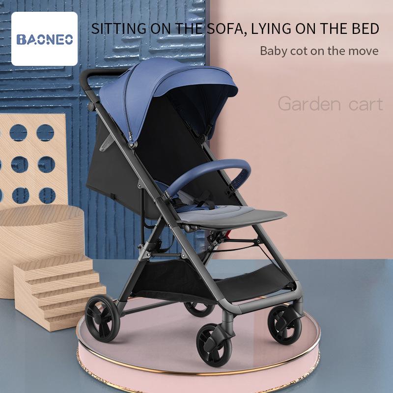 

BN baby Stroller Delivery Free Ultra Light Folding Baby Stroller 3 In 1 With Car Seat Suitable 4 Seasons Four Wheel Trolley