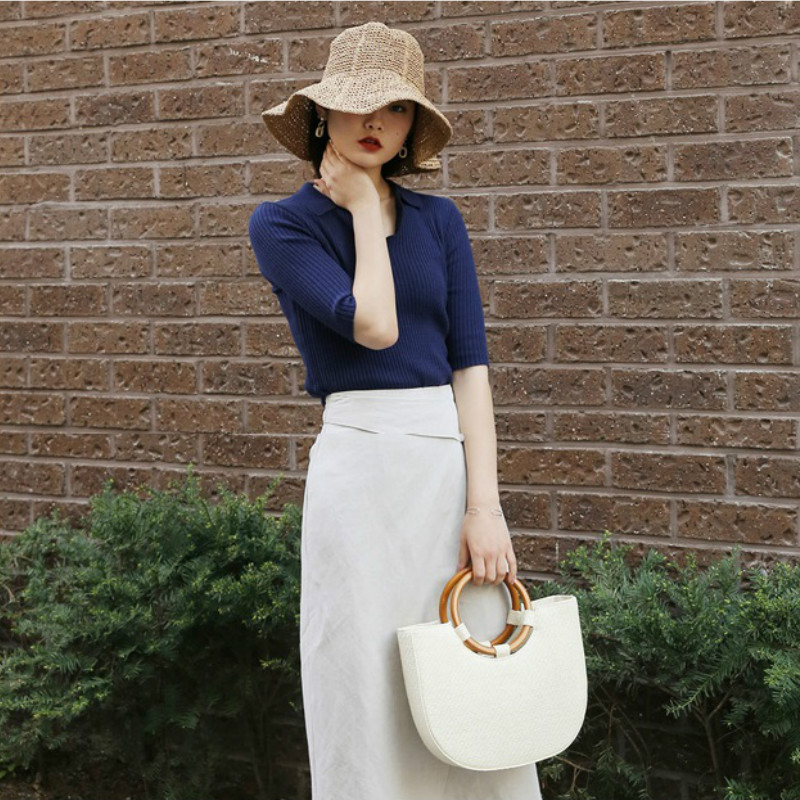 

Girl Summer Foldable Straw Hat Adult Beach Sun Hat Foldalbe Women Hats Bow Cap Large Brim Fan Sombrero Chapeau B-7987, Khaki