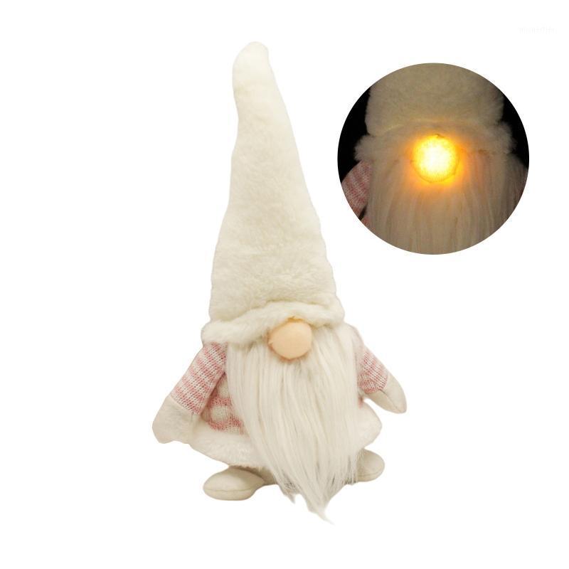 

Christmas Swedish Gnome with LED Lighting Nose Plush Doll Kids Gift Home Decor D0AD1