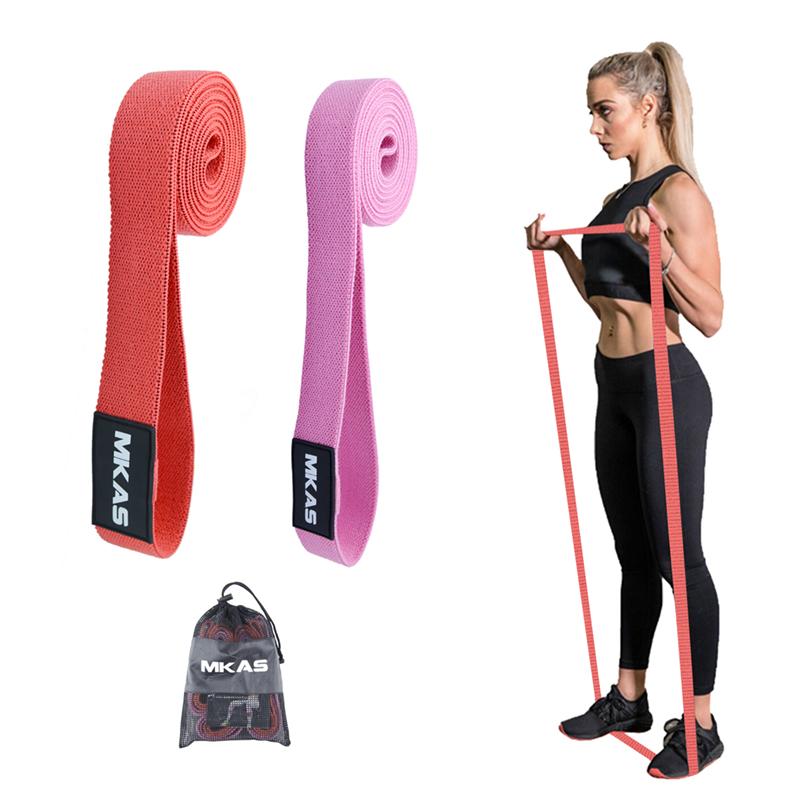 

Elastic Long Resistance Fitness Bands For Hip Legs Thigh Glute BuBooty Loop Exercise Training Pilates Crossfit Workout