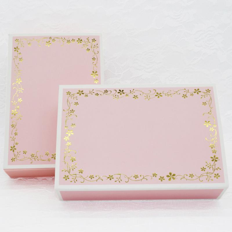 

20pcs/lot 12x12x5/19x13x5cm/17x11x5cm Pink lace gift boxes mooncake packaging for decorative package present cardpaper box1