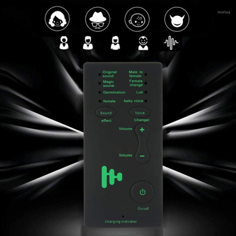 

Voice Changer Microphone Mini Size Computer Children Chargable Toy Gift With USB Portable Audio Home Phone Sound Effects1