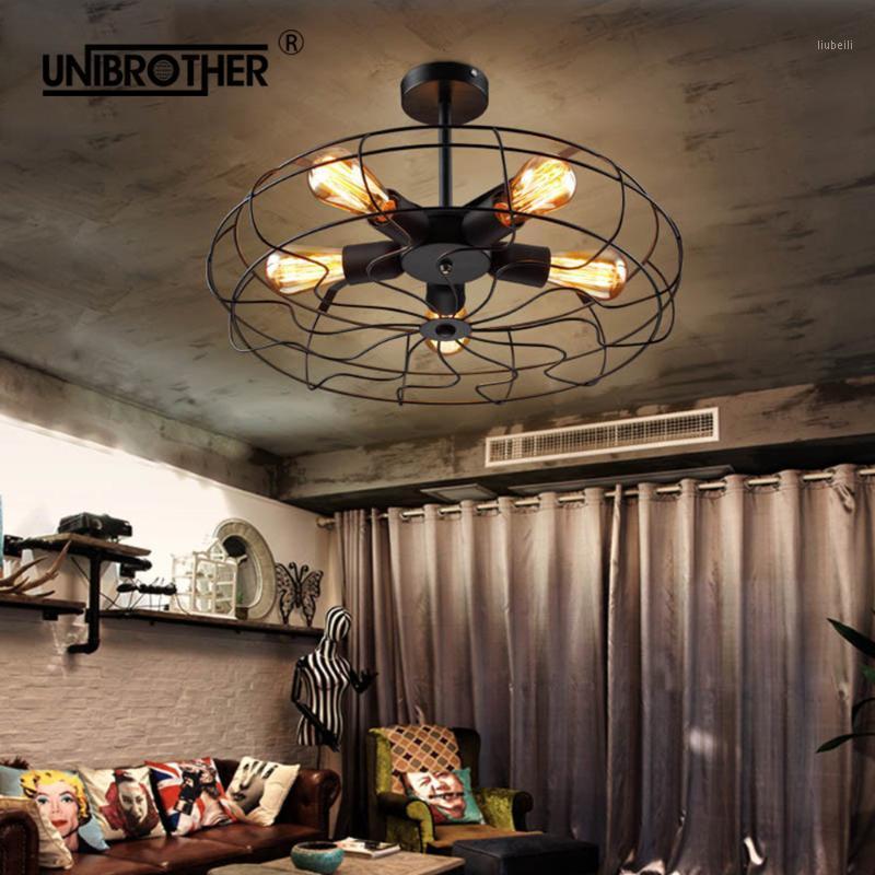 

52cm retro ceiling fan remote control light invisible retractable fans leaf American country folding lights Living room bedroom1