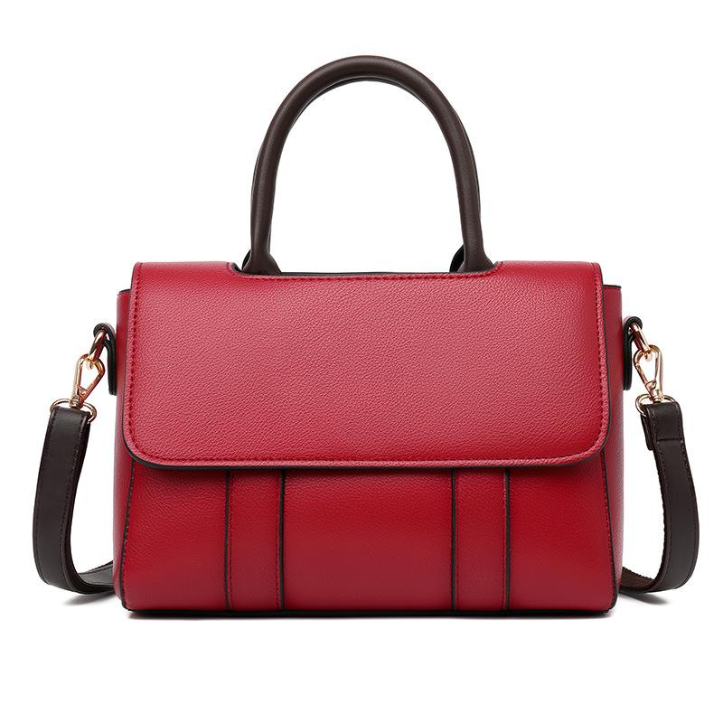 

2021 New Small Tote Bag Lady High Quality Soft Leather Bags For Women Shoulder CrossBody Bags Women's Leather Handbags Trending, Black