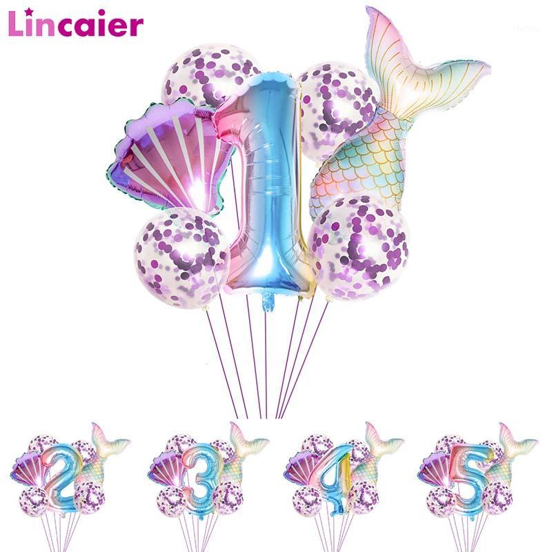 

Number Foil Balloon Party Happy Birthday Decorations Kids Baby Girl 1st 2 3 4 5 6 7 8 9 Supplies Helium Air1 Decoration