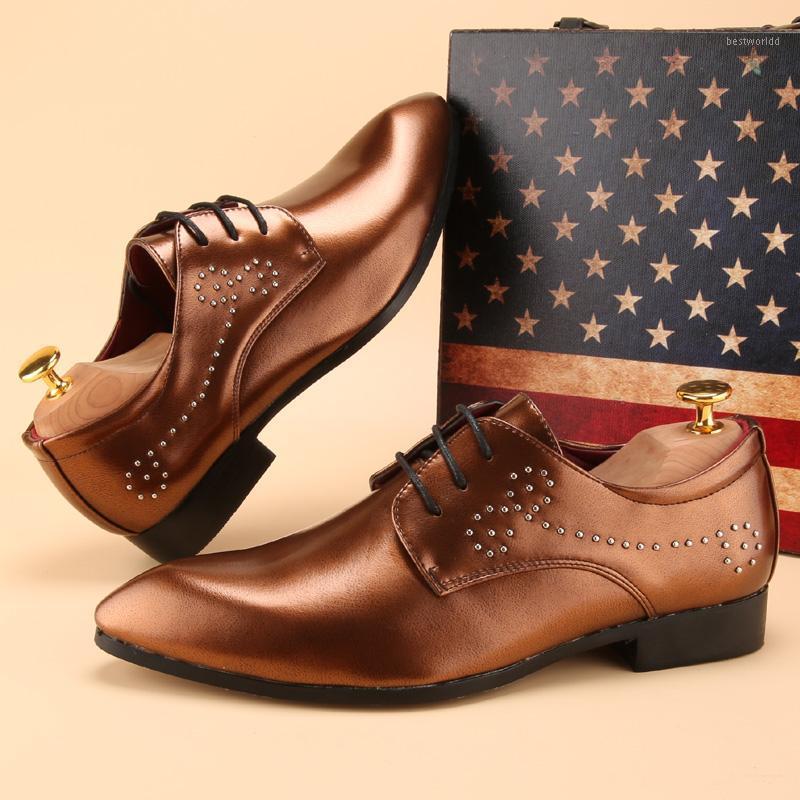 

Men's Dress Leather Shoes Lace-Up Pointed Toe Brogue Wedding Party Shoes Mens Business Office Oxfords Flats Loafers1, Black