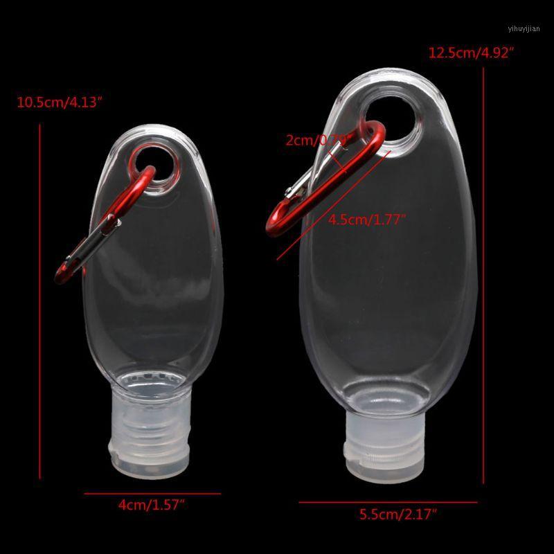 

5Pcs 30ml 60ml Mini Reusable Portable Empty Hook Spray Bottle Keychain Carrier GXMC1