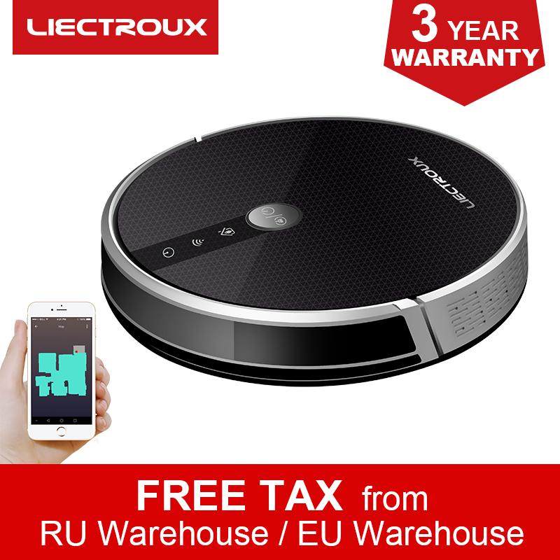 

LIECTROUX C30B Robotic Vacuum Cleaner WiFi App Control, Cleaning Map, Map Navigation, 4000Pa Suction, Electric Water Tank