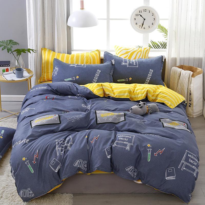 

Cartoon 3/4pcs Girl Boy Kid Bed Cover Set Duvet Cover Adult Child Bed Sheets And Pillowcases Comforter Bedding Set1, Mengding061