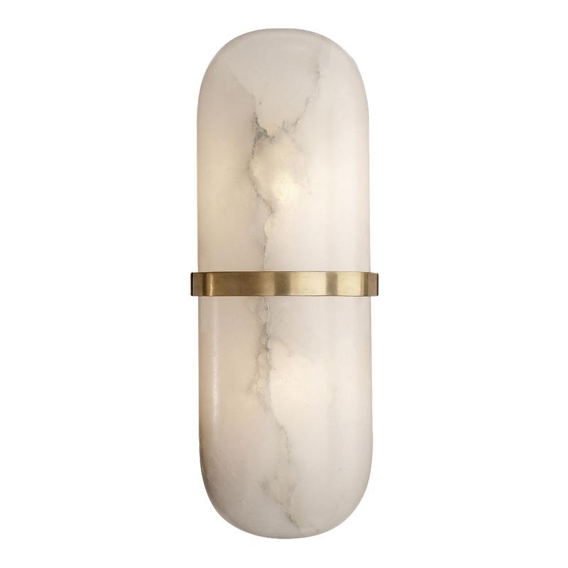 

Nordic simple marble wall lamp creative personality bedroom bedside lamp corridor living room background wall light luxury