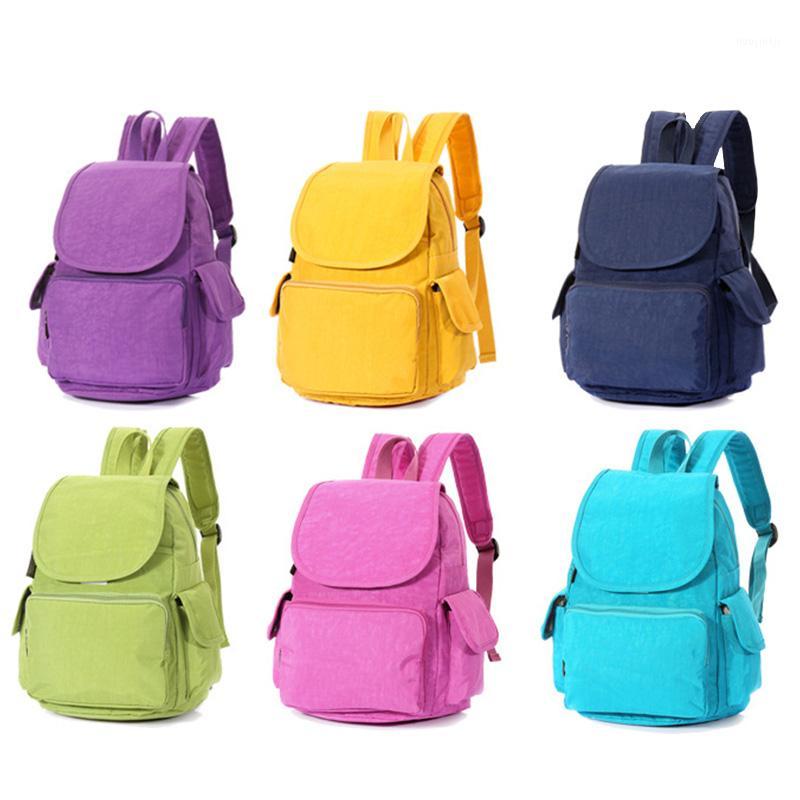 

New Multifunctional Large Capacity Diaper Bag Small Student Bag Anti-theft Waterproof Nylon Shoulder Mummy Casual Backpack1, Purple