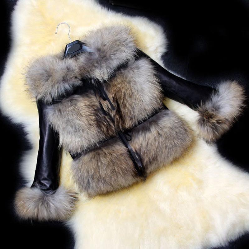 

Women's Fur & Faux Autumn Jacket Women Coats Thick Warm Leather Winter Casual PU Furry Womens Coat 2021, Black