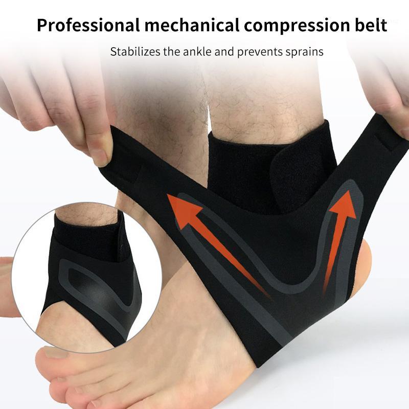 

1 Pair Ankle Guard Sports Ankle Support Brace Pressurized Anti-Sprain Protector For Outdoor Basketball Football Mountaineering1, Black