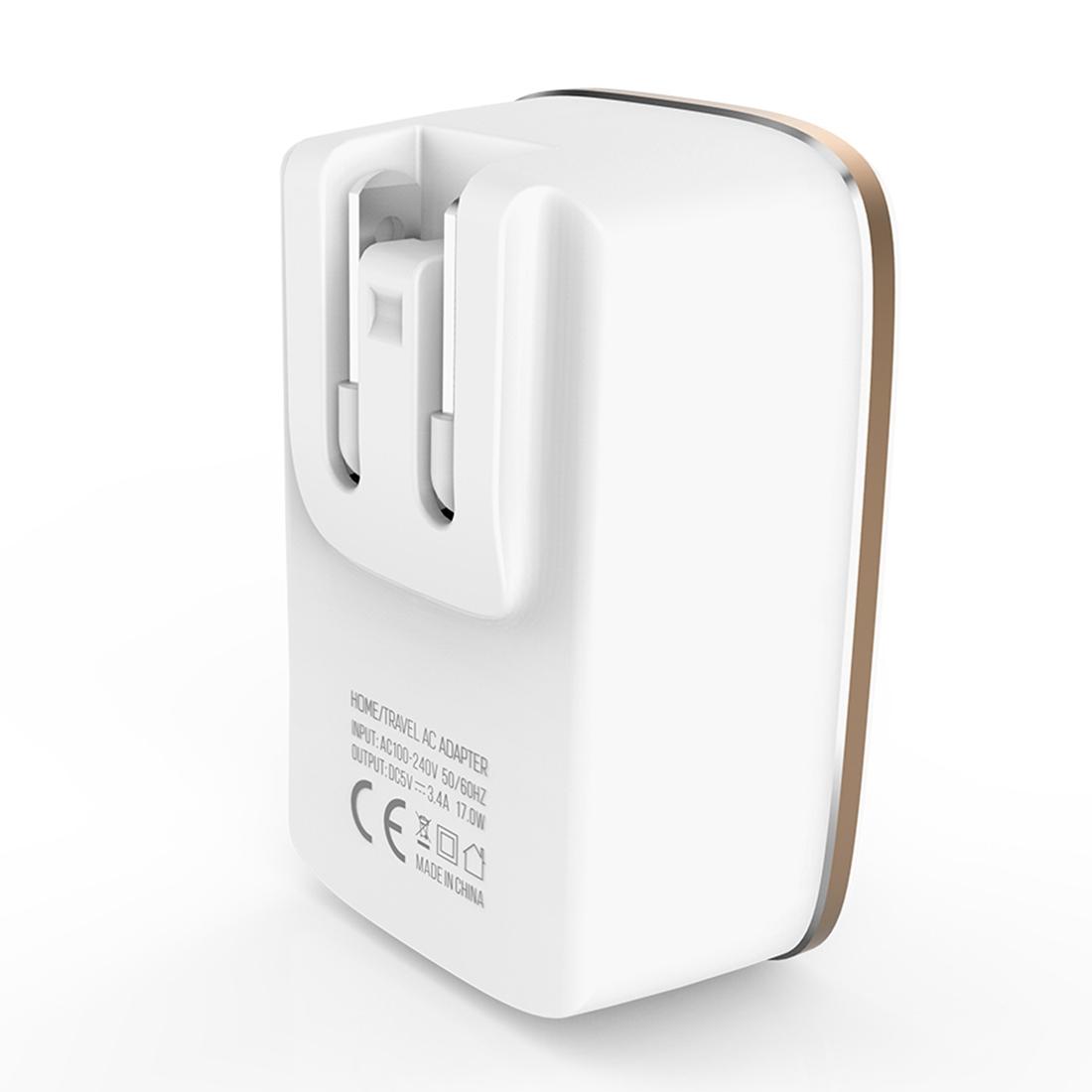 

LDNIO A3304 17W 3 USB Interfaces Travel Charger Mobile Phone Charger US Plug