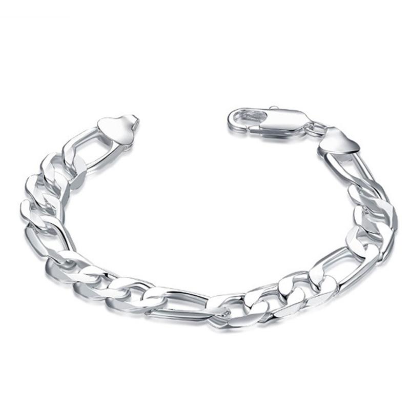 

Trendy Men's Bracelet Gold Silver Color Link Chain Brazalete Hiphop Rock Punk Charm Braslet Present For Him Male Jewelry Pulsera