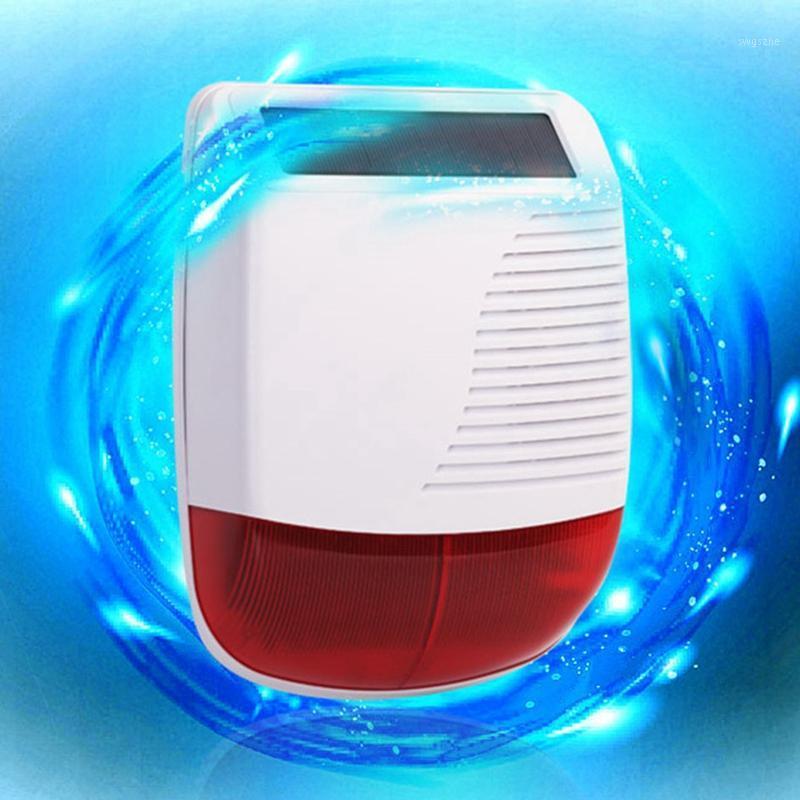 

43Hz Wireless Solar Waterproof Flash Siren Outdoor Strobe Light for Home Burglar Security Alarm System1