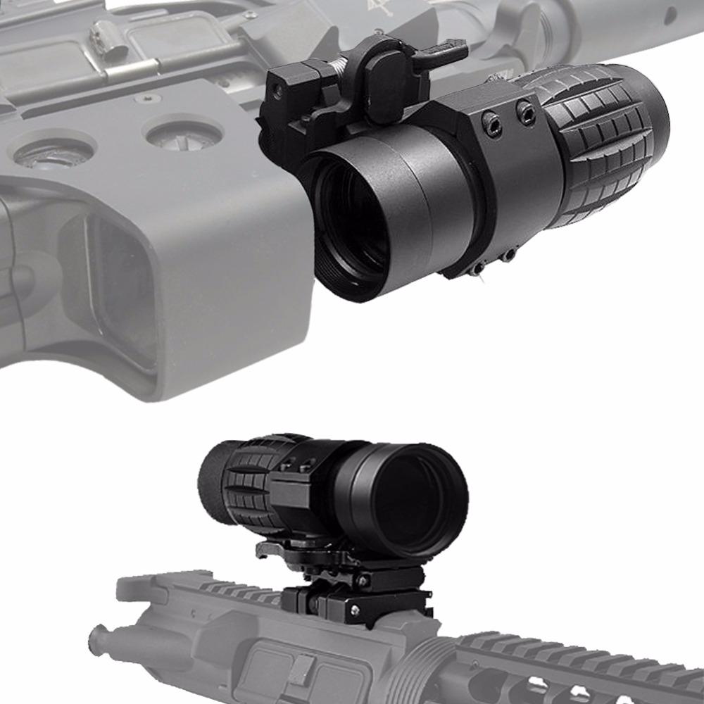

3X Magnifier Red Dot Scope Riflescope With Qucik Release Switch To Side Mount