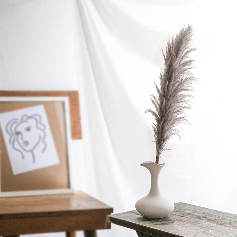 

1pcs Natural Dried Flower Pampas Grass Reed Home Decoration Large Wedding Layout Display Corner Gray Shop Decoration Window U0R0