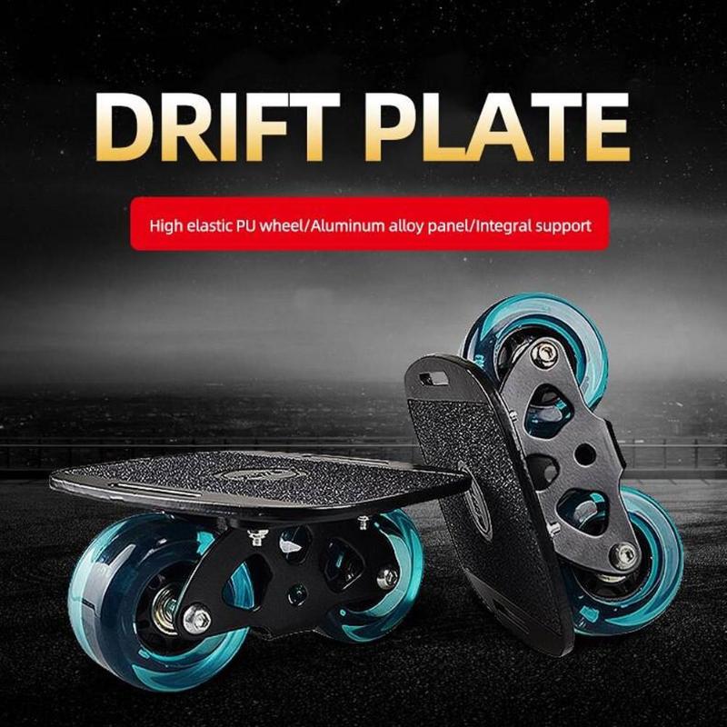 

1 Pair Skateboard Aluminium Alloy Mini Drift Roller Road Drift Skates Plate Skate Fish Short Board Roller Skateboard Skate Board, Yellow