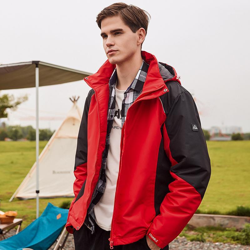 

6XL/7XL/8XL Plus Size Men Outdoor Jacket Winter Outdoor Windbreaker Jacket Waterproof Thermal Mountain Climbing Sports1, Black