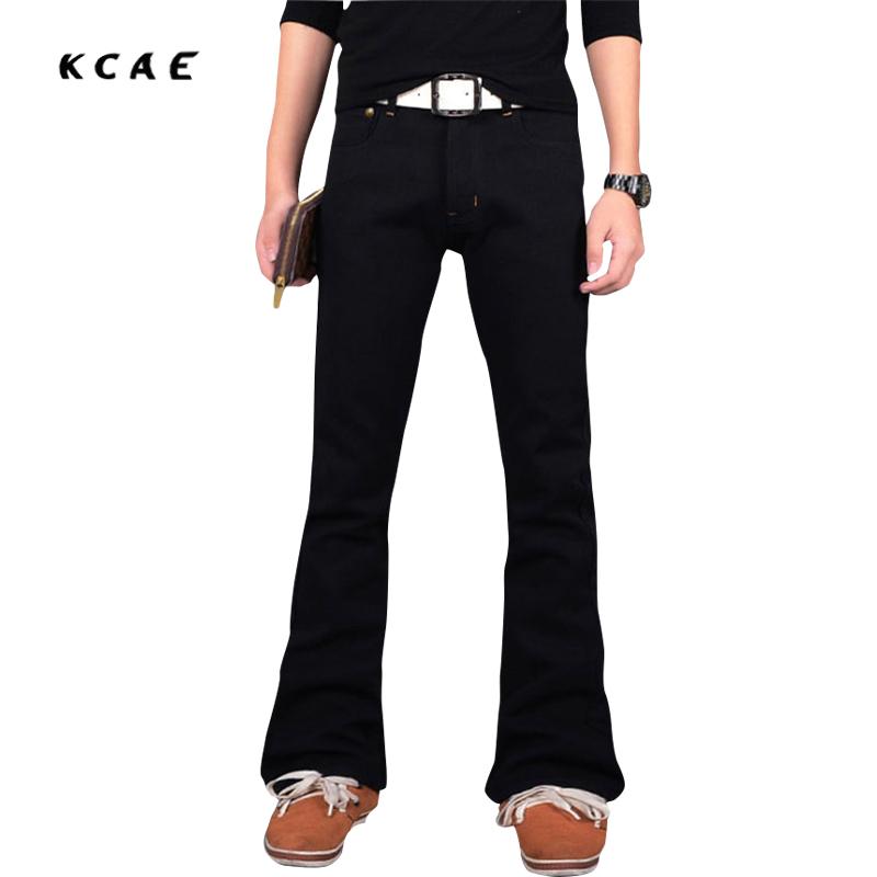

Jeans Slim 2020 New Mens Black Flare Jeans Brand Boot Cut Gental Man BootCut Male Classic Denim 27-38, Blue
