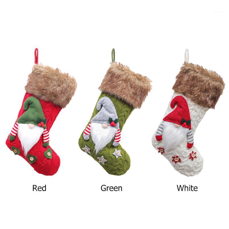

Christmas Stockings Faceless Doll Candy Bag Xmas Decoration Tree Ornament Little Lovely Christmas Socks Ornaments Santa1