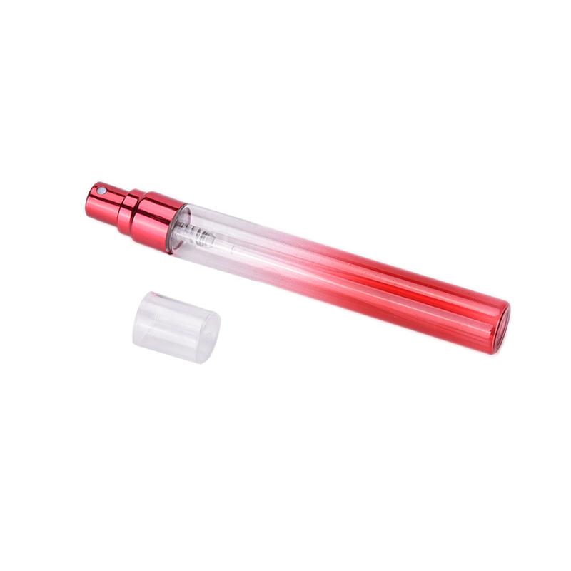 

New Mini Portable Colorful Glass Perfume Bottle With Atomizer Empty Cosmetic Containers For Travel