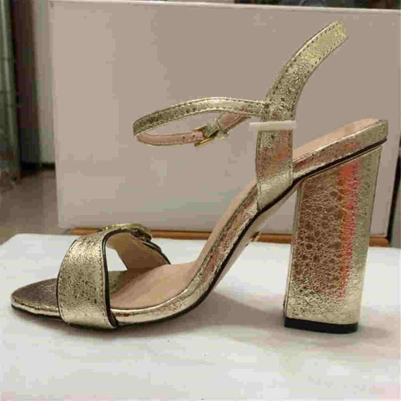 

White Chunky Heel Sandals Designer Shoes Women Luxury Sandals 2021 Platform Chunky Heel Sandal 11 cm heels, Other more colors