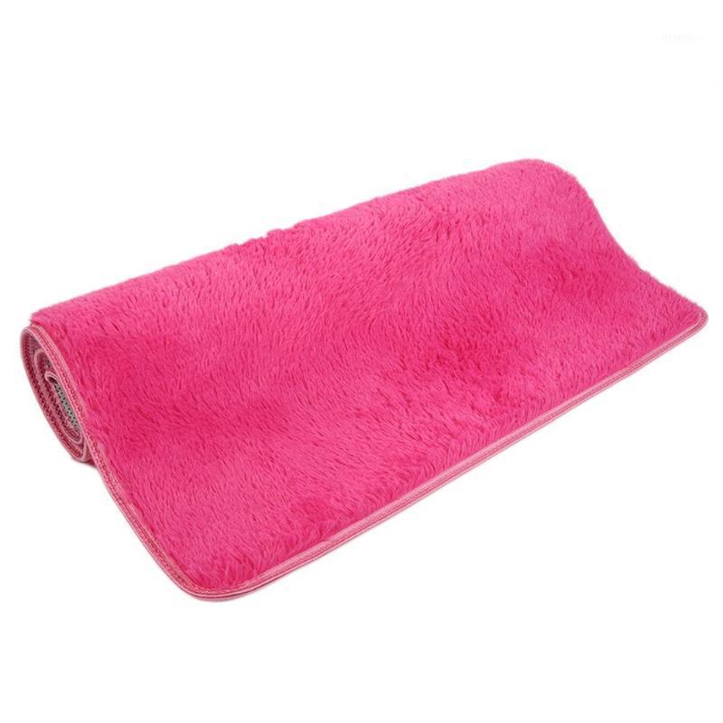 

Large 160*230cm Bedroom Carpet Plush Shaggy Soft Carpet Area Rugs Floor Mats Home Warm Plush Floor Rugs fluffy Mats1, Rose red