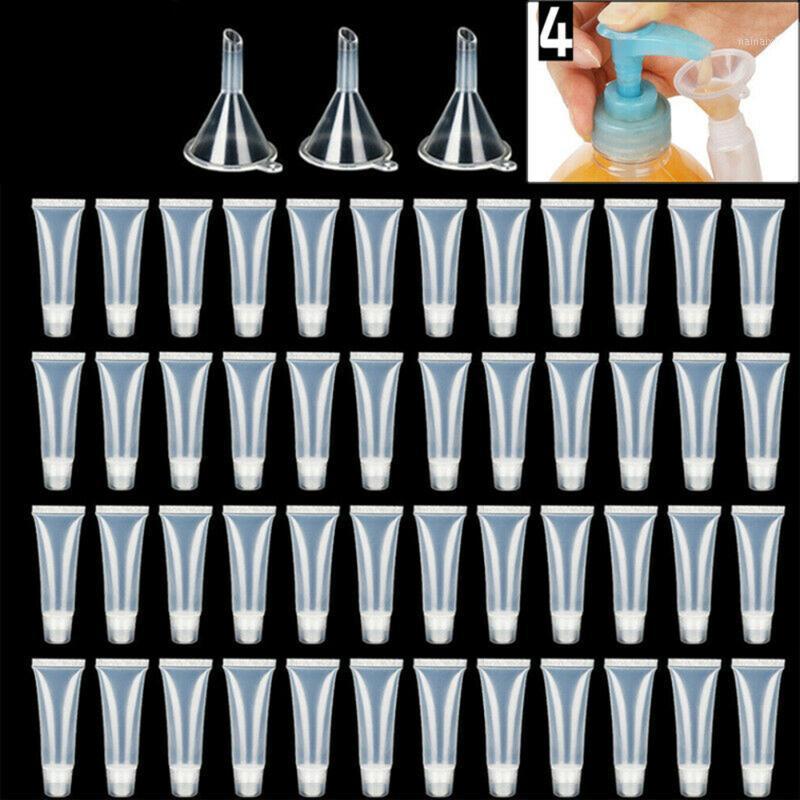

10pcs 8ml /10ml /15ml Empty Lip Gloss Containers Tubes with 1 Funnels Clear Soft For Beauty Skin Travel1