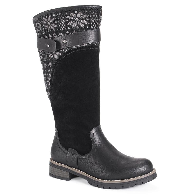 

Thigh high Boots brown Women Vintage leather Square Heel knee height buckle Boot Keep Warm Round Toe Shoes British Style YYJ312, Black