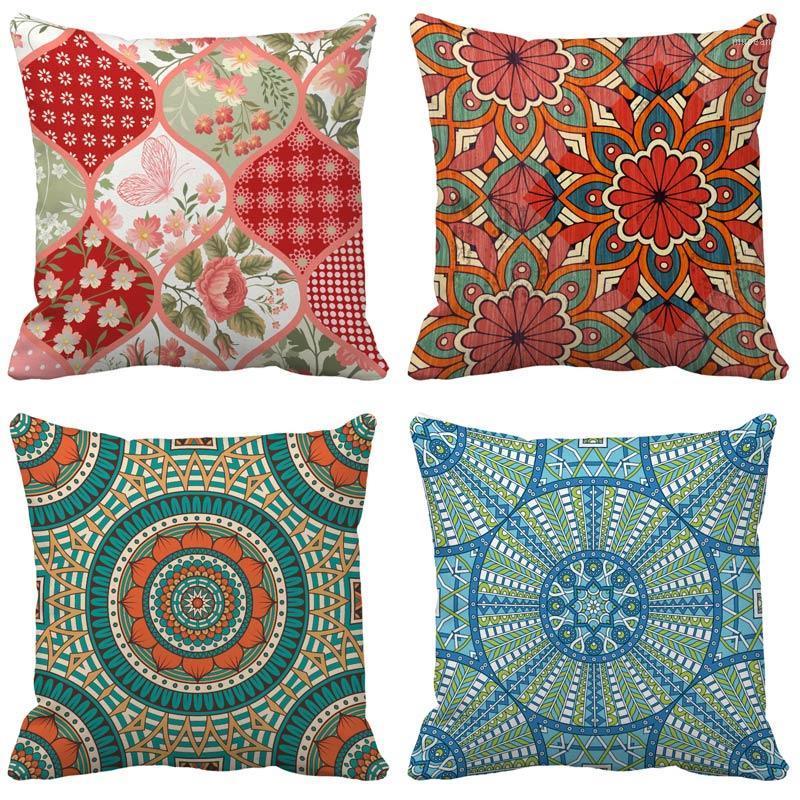 

Ethnic Geometry Cushion Cover 45x45 Simple Home Decor Chair Car Couch Decorative Throw Pillowcase Sofa Cushion Covers 50X50cm1, Beige