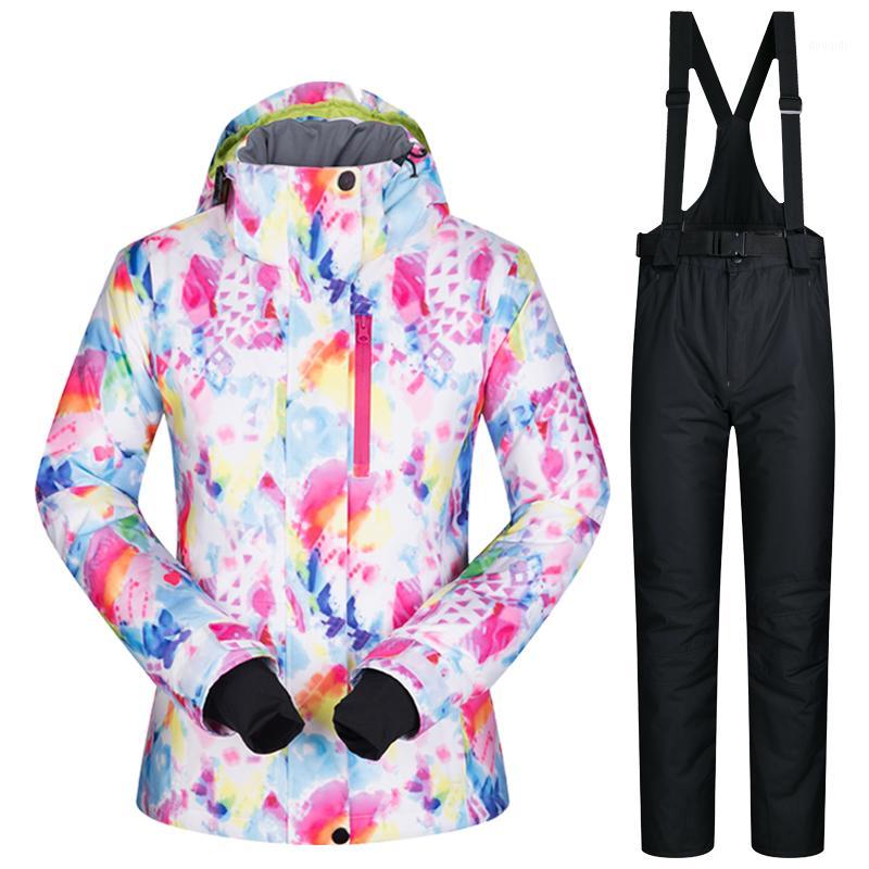 

Women Ski Suit Brands New Waterproof Breathable Warm Set Ski Jacket and Snow Pants Winter Snowboard Suits Women Winter Jacket1, Fsc and light blue