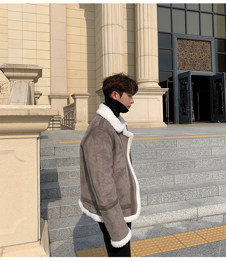 

New Men's 2021 Cotton Quilted -autumn-new Winter Weight Weight-packed Wool Coat and Personalized Youth Q0R6, Black